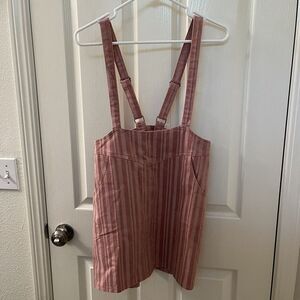 Joyfolie Mia Joy Pink Corduroy Jumper Dress Overall Skirt Pockets Girls Size 14
